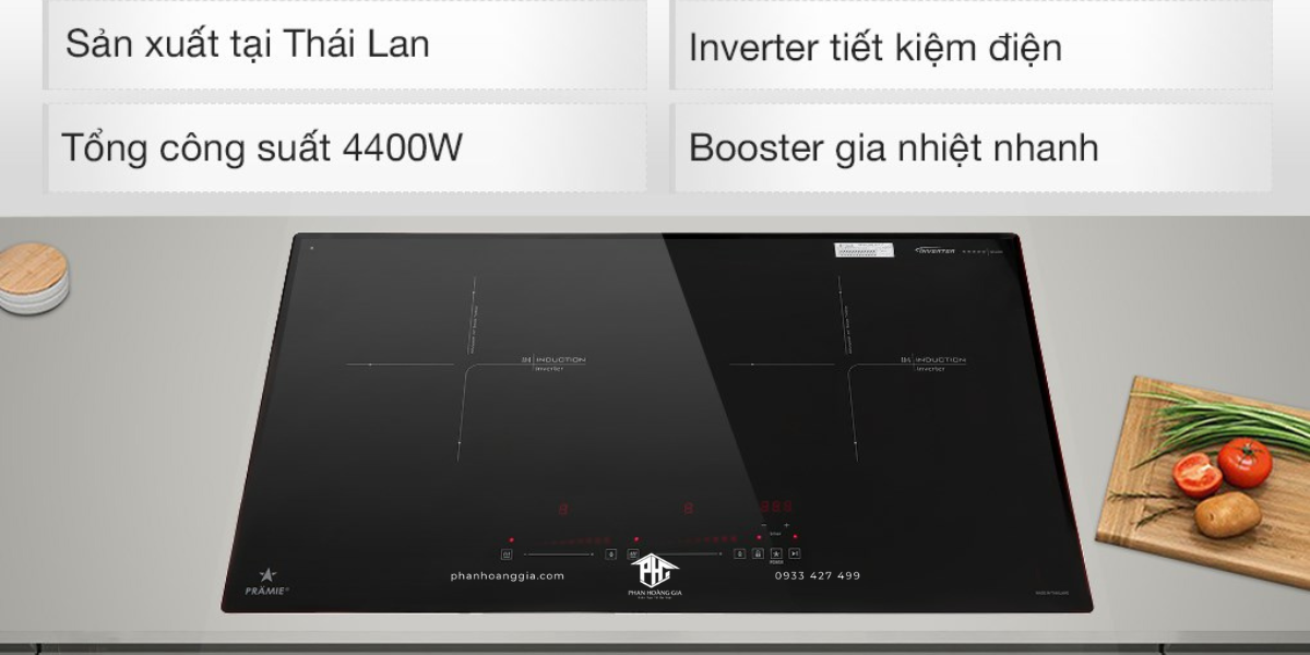 Tính năng ưu việt của mẫu bếp từ đôi Pramie PRTH-2022