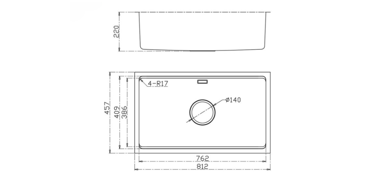 Chậu rửa bát KONOX KN8146SU Dekor