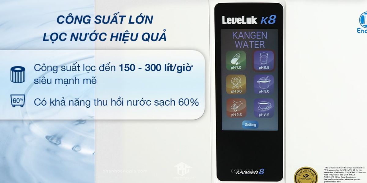 Đặc điểm Máy Kangen Leveluk K8