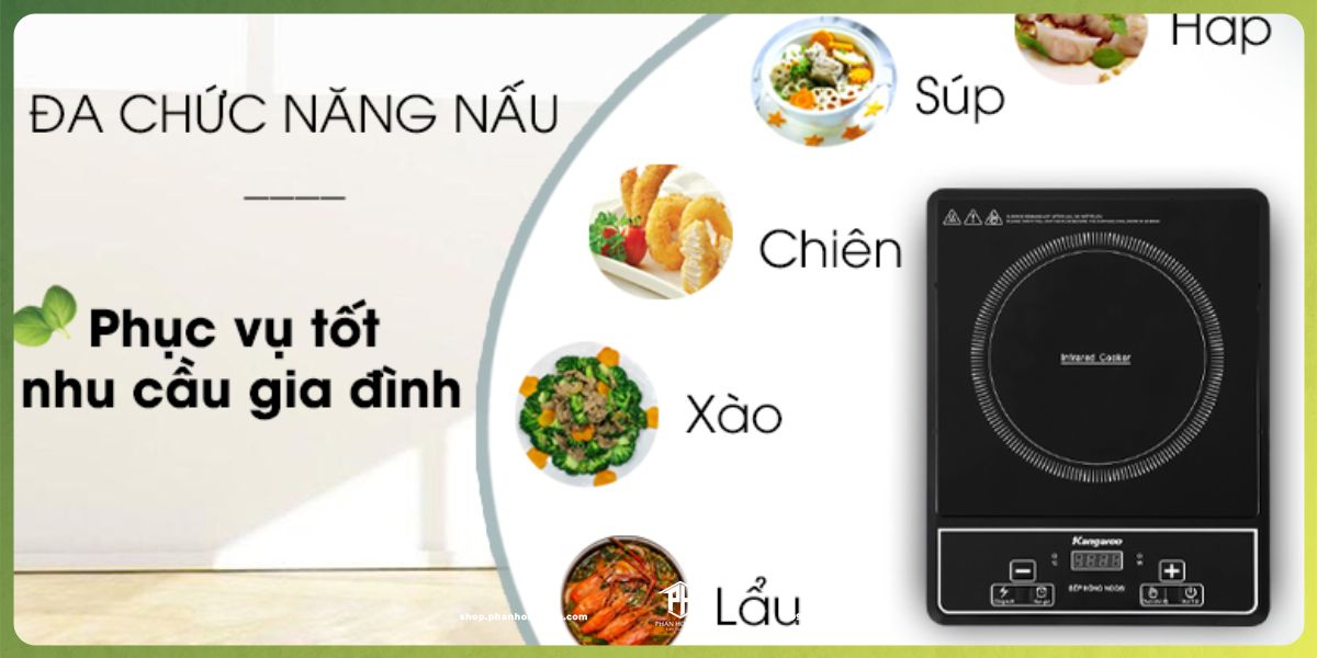 Đa dạng chức năng nấu ăn