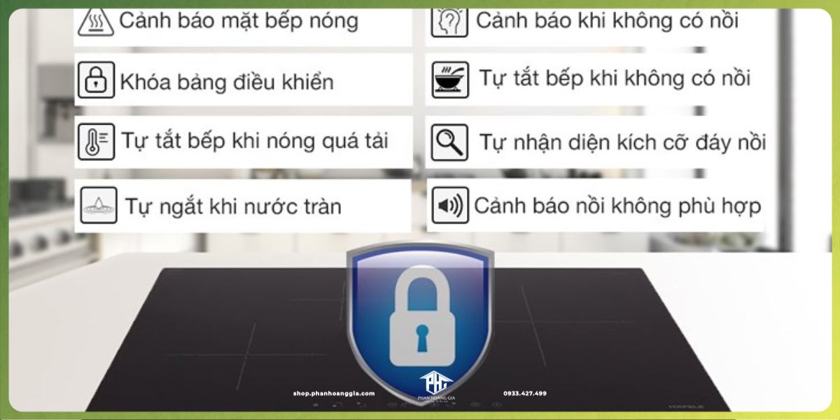 Bếp từ Đức nhiều tính năng được đánh giá cao