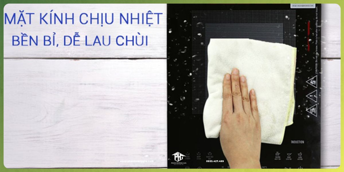Bếp từ Electrolux dễ dàng vệ sinh