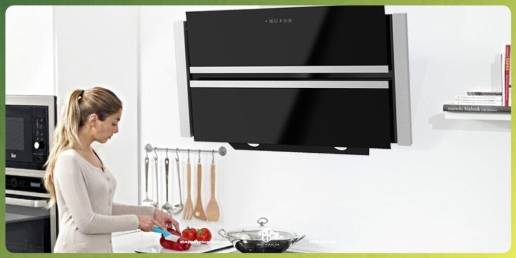Máy hút khói mini dạng áp tường
