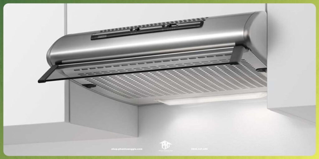 Công suất vừa phải của dòng máy hút mùi kích thước nhỏ 60cm