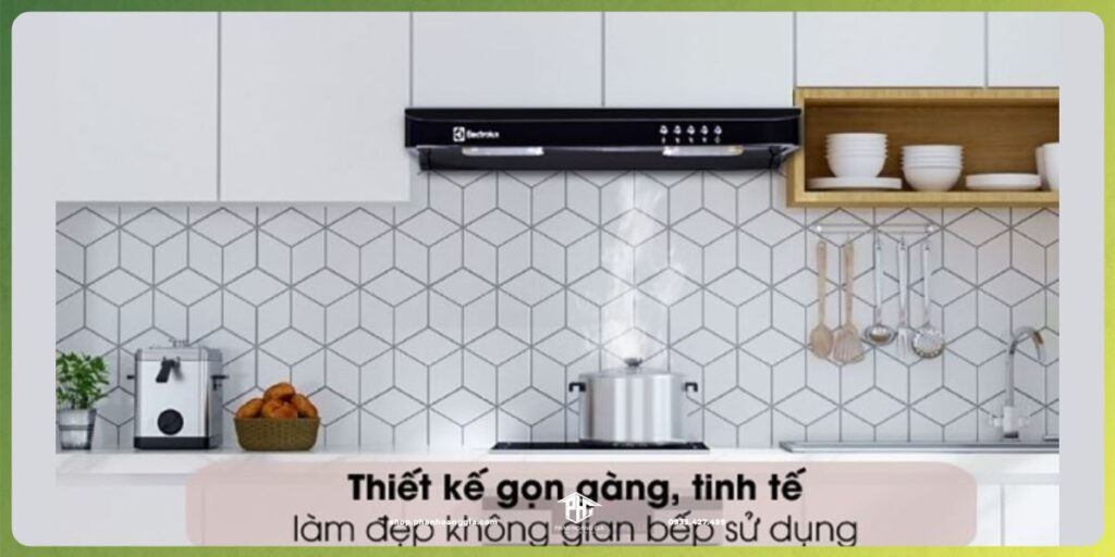 Máy hút mùi âm tủ với thiết kế nhỏ gọn