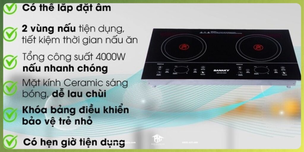 Đặc điểm nổi bật của bếp hồng ngoại