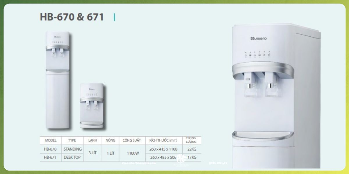 Máy lọc nước Humero HB-670