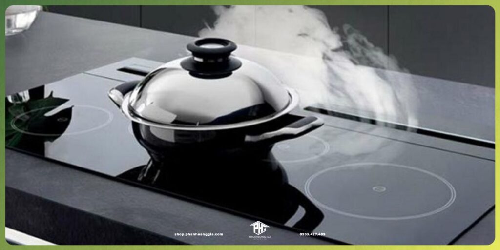 Kiểu thiết kế âm bàn bếp tương đồng giữa bếp từ và bếp hồng ngoại