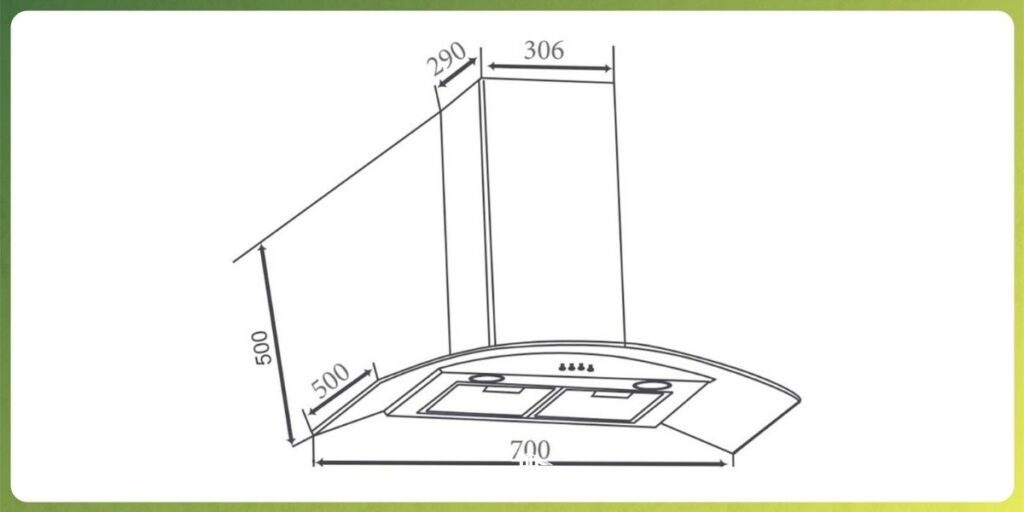 Kích thước phổ biến của máy hút mùi Canzy là 60, 70 và 90cm
