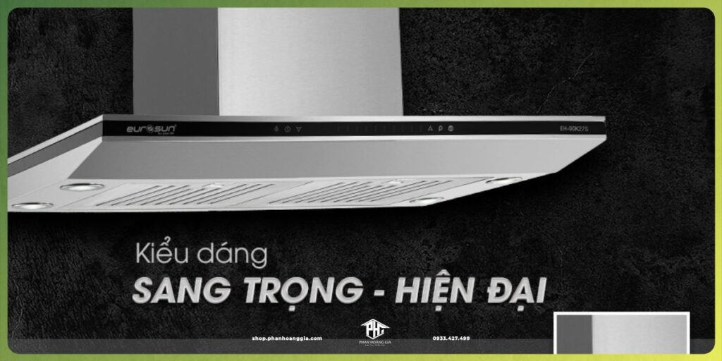 Mẫu máy hút mùi Eurosun áp tường giá rẻ