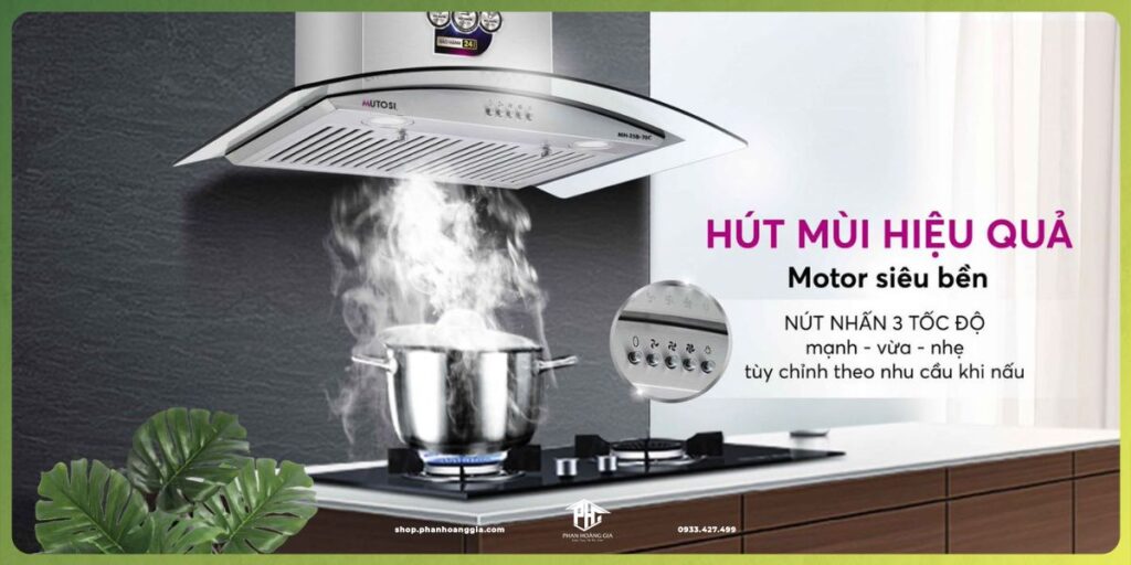 Đồng cơ quạt hoạt động mạnh mẽ, nút điều khiển dễ sử dụng