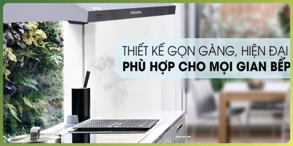 Máy hút mùi giá rẻ được thiết kế hiện đại, sang trọng 