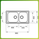 chậu rửa chén bán Teka Classic 2B 86