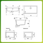 Chậu rửa chén bát Hafele HS20-GED1S80