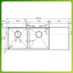 Chậu rửa chén bát Konox KN11650TD - R