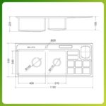 Chậu rửa chén bát Malloca 8817