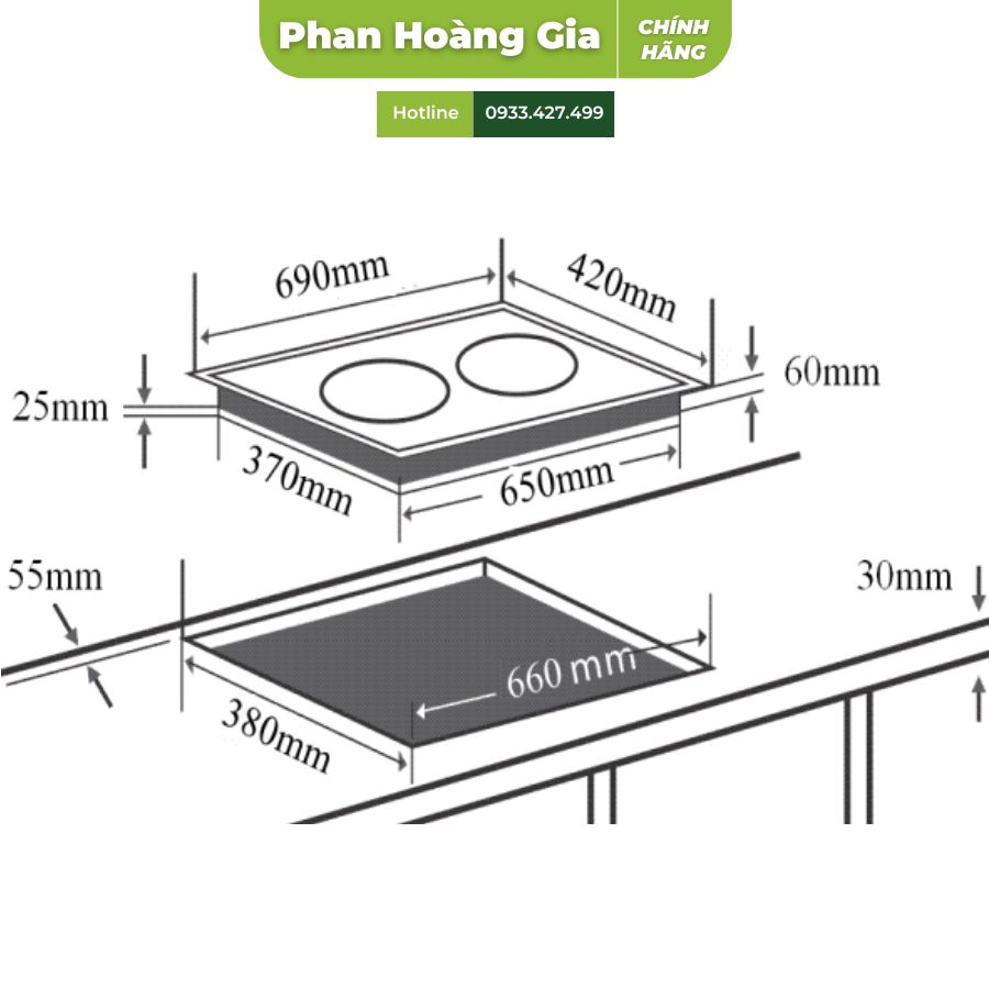 Bếp từ Chef's EH-DIH208 Bếp từ Chef's EH-DIH208